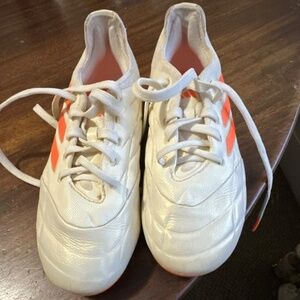 adidas Copa Unisex Youth Soccer Cleats White Orange US Size 12K